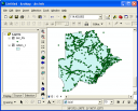 Plotted points with boundary