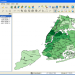 QGIS map with data and new labels