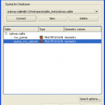 QGIS Spatialite connection interface